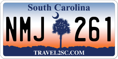 SC license plate NMJ261
