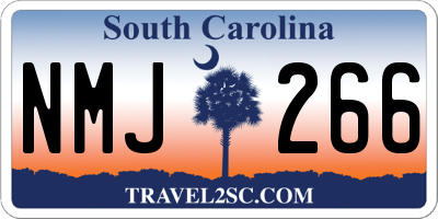SC license plate NMJ266
