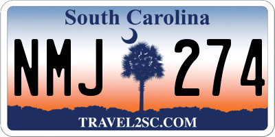 SC license plate NMJ274