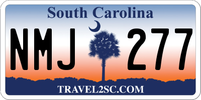 SC license plate NMJ277