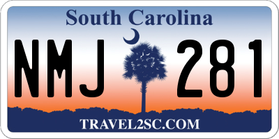 SC license plate NMJ281