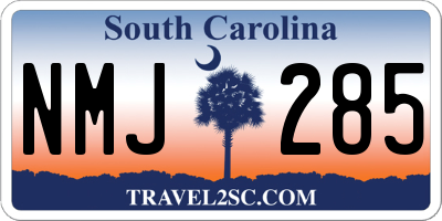 SC license plate NMJ285