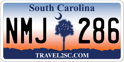 SC license plate NMJ286