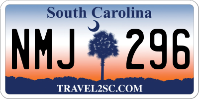 SC license plate NMJ296