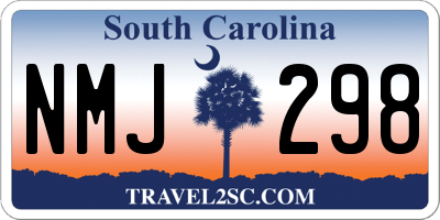 SC license plate NMJ298