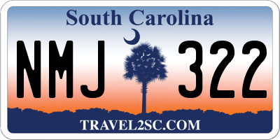 SC license plate NMJ322
