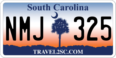 SC license plate NMJ325