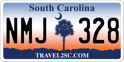 SC license plate NMJ328