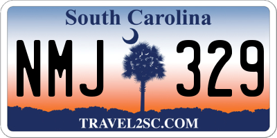 SC license plate NMJ329