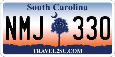 SC license plate NMJ330