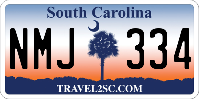 SC license plate NMJ334