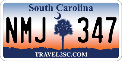 SC license plate NMJ347