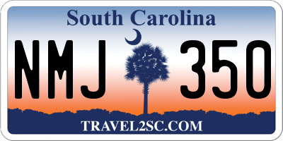 SC license plate NMJ350