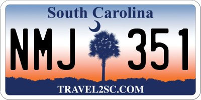 SC license plate NMJ351