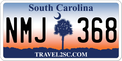 SC license plate NMJ368