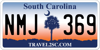 SC license plate NMJ369