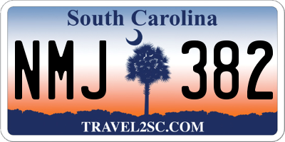 SC license plate NMJ382
