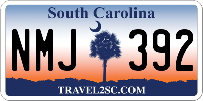 SC license plate NMJ392