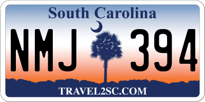 SC license plate NMJ394
