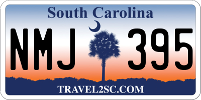 SC license plate NMJ395