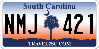 SC license plate NMJ421
