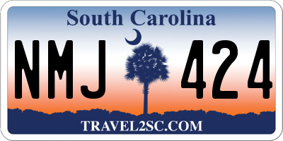SC license plate NMJ424