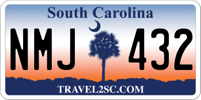 SC license plate NMJ432