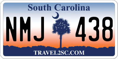 SC license plate NMJ438