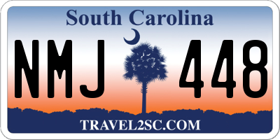 SC license plate NMJ448