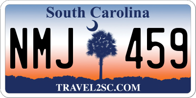 SC license plate NMJ459