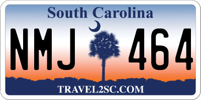 SC license plate NMJ464