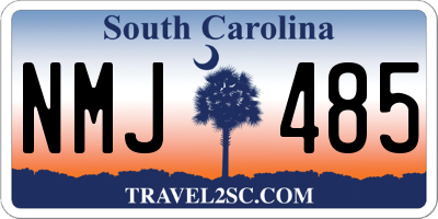 SC license plate NMJ485
