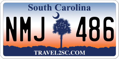 SC license plate NMJ486