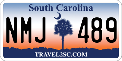 SC license plate NMJ489