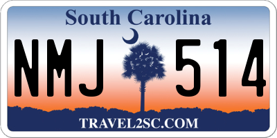 SC license plate NMJ514