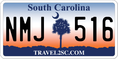 SC license plate NMJ516