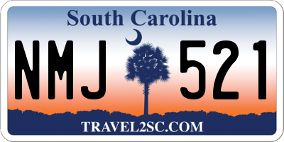 SC license plate NMJ521