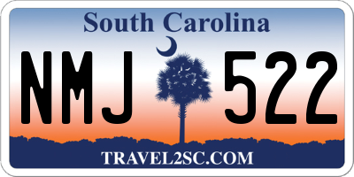 SC license plate NMJ522