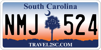 SC license plate NMJ524
