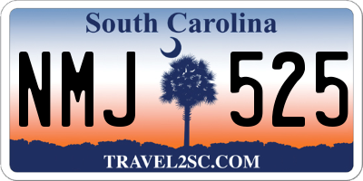 SC license plate NMJ525