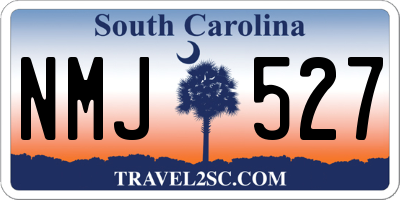 SC license plate NMJ527