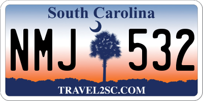SC license plate NMJ532