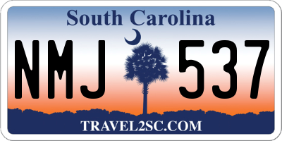 SC license plate NMJ537