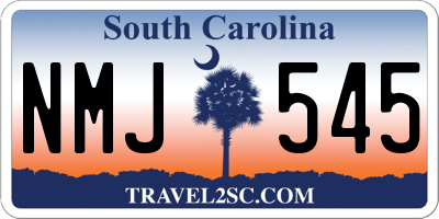SC license plate NMJ545