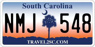 SC license plate NMJ548