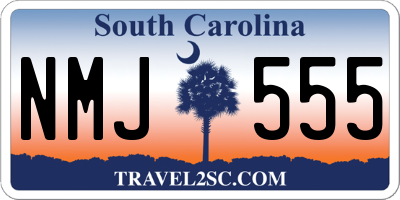 SC license plate NMJ555