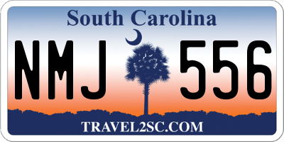 SC license plate NMJ556