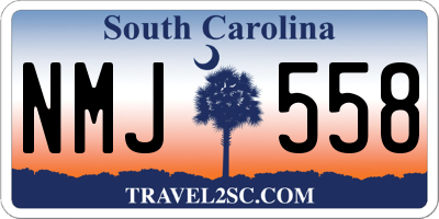 SC license plate NMJ558