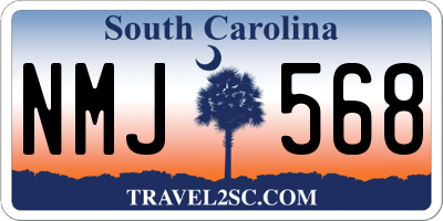 SC license plate NMJ568