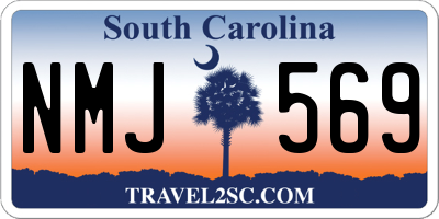 SC license plate NMJ569
